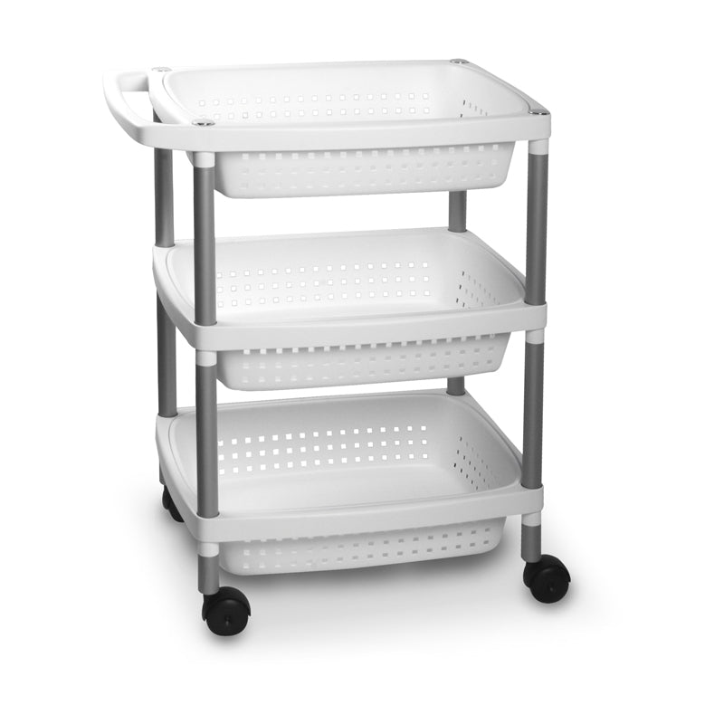 Vegetables Trolley 3 White