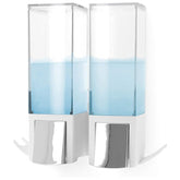 Compactor Double Shower Dispenser Wht-Clever - White