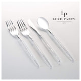 Luxe Party Combo Cutlery Pack 32Pc 16/8/8 - Silver