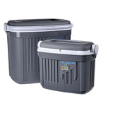 Set of 2 Cooler Boxes , Grey Color