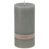 Candle Pillar 7X14Cm -Grey