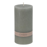 Candle Pillar 9X15Cm L- Grey