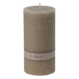 Candle Pillar 7X17Cm - Taupe