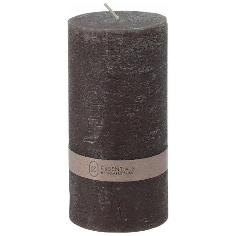 Candle Pillar 7X14Cm - Black