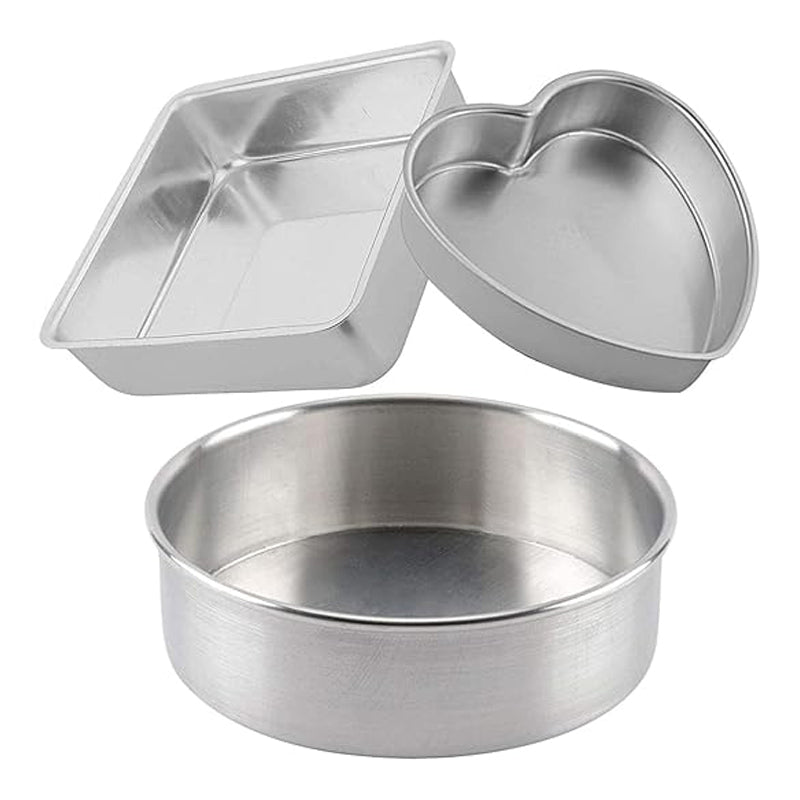 Jasco Spring Form Set 3Pcs 3 Shapes - Silver
