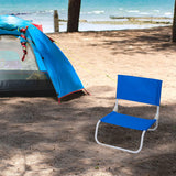 Floor Foldable Beach Chair , Light Blue Color