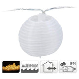 Led Chain With 20 Led Lampions- White