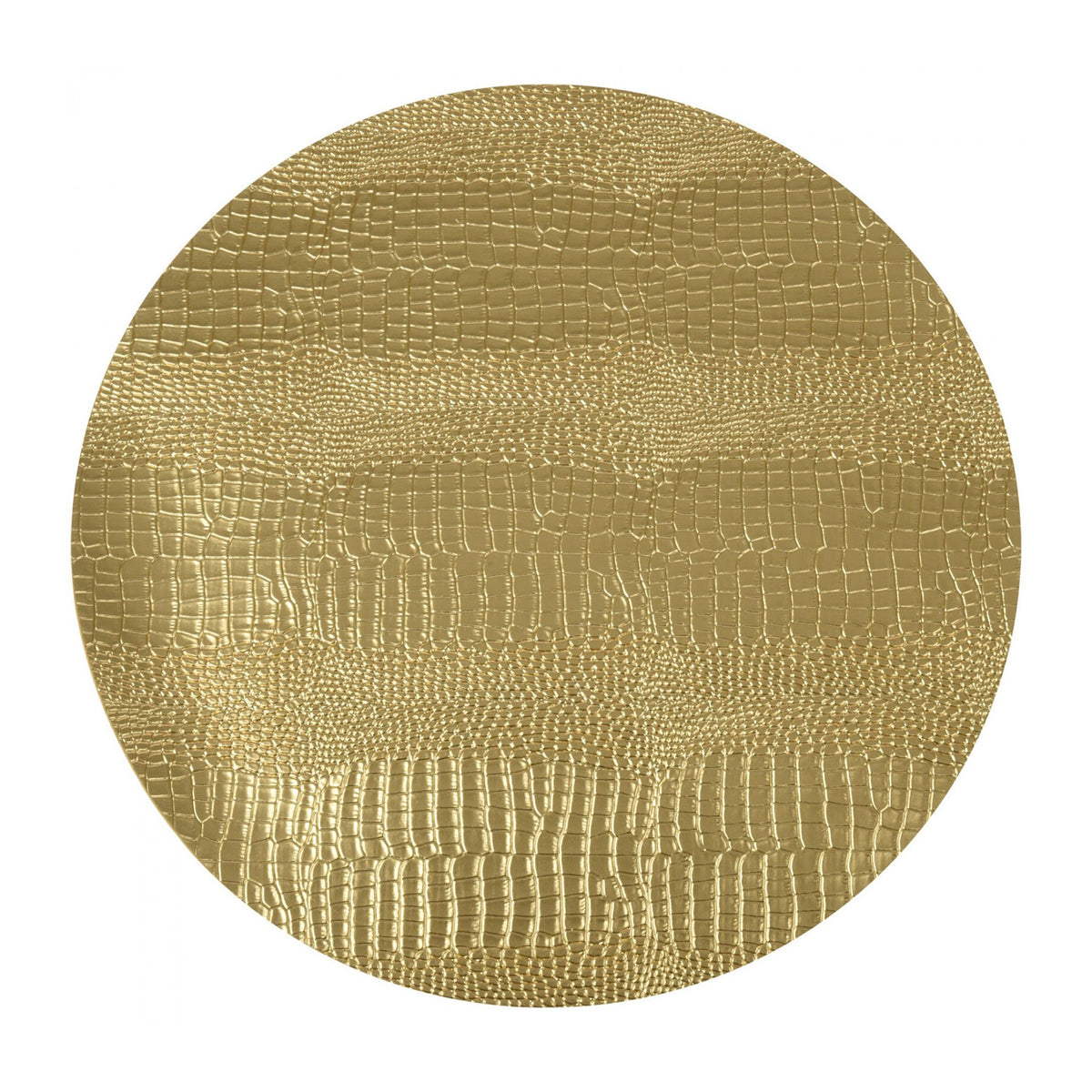 Gold round table mat