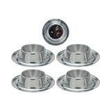 Egg Cup Set 4Pcs - Silver