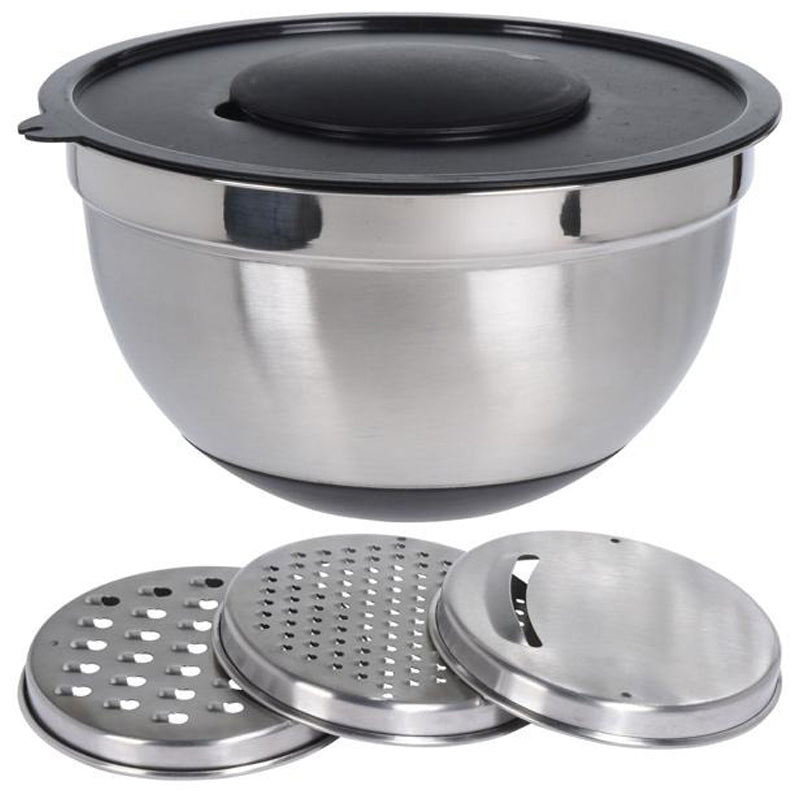 Excellent Houseware Mixingbowl Set Stainless Steel-Silver