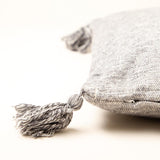 Decorative cushion - mottled light gray