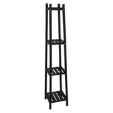 حامل أرفف خشب 4 طبقات الأبعاد: 30 سم × 30 سم × 150 سم