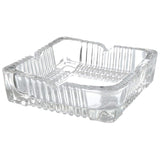 Ashtray Glass 100X100Xh35Mm -Clear