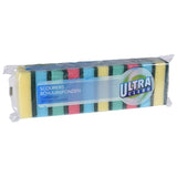Ultra Clean Dishwashing Sponges – 10 Pieces – 80 × 50 Millimeter-Multicolor