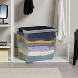 Multipurpose Storage Box with lid - Blue/Black