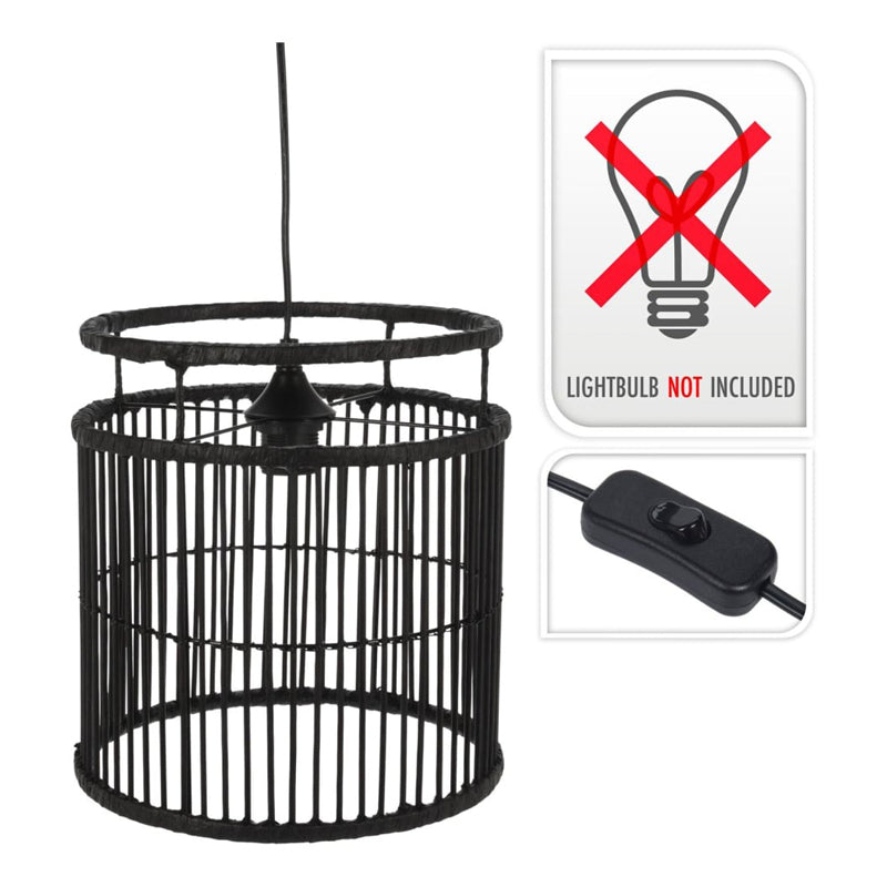 Hanging Lamp 28X28X30Cm - Black