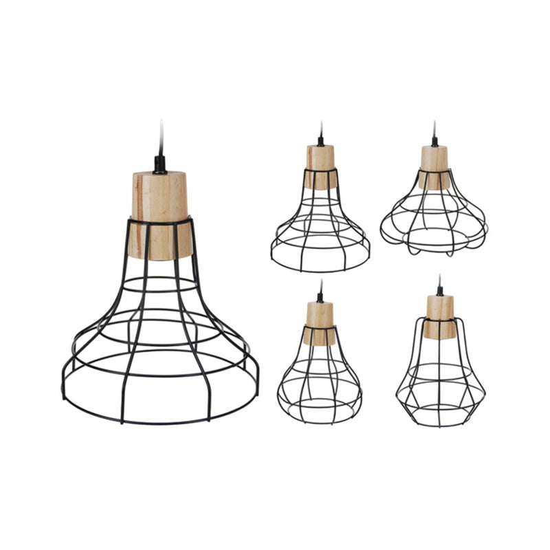 Hang Lamp 25Cm Black E27