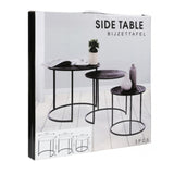 Side table metal 3 pieces