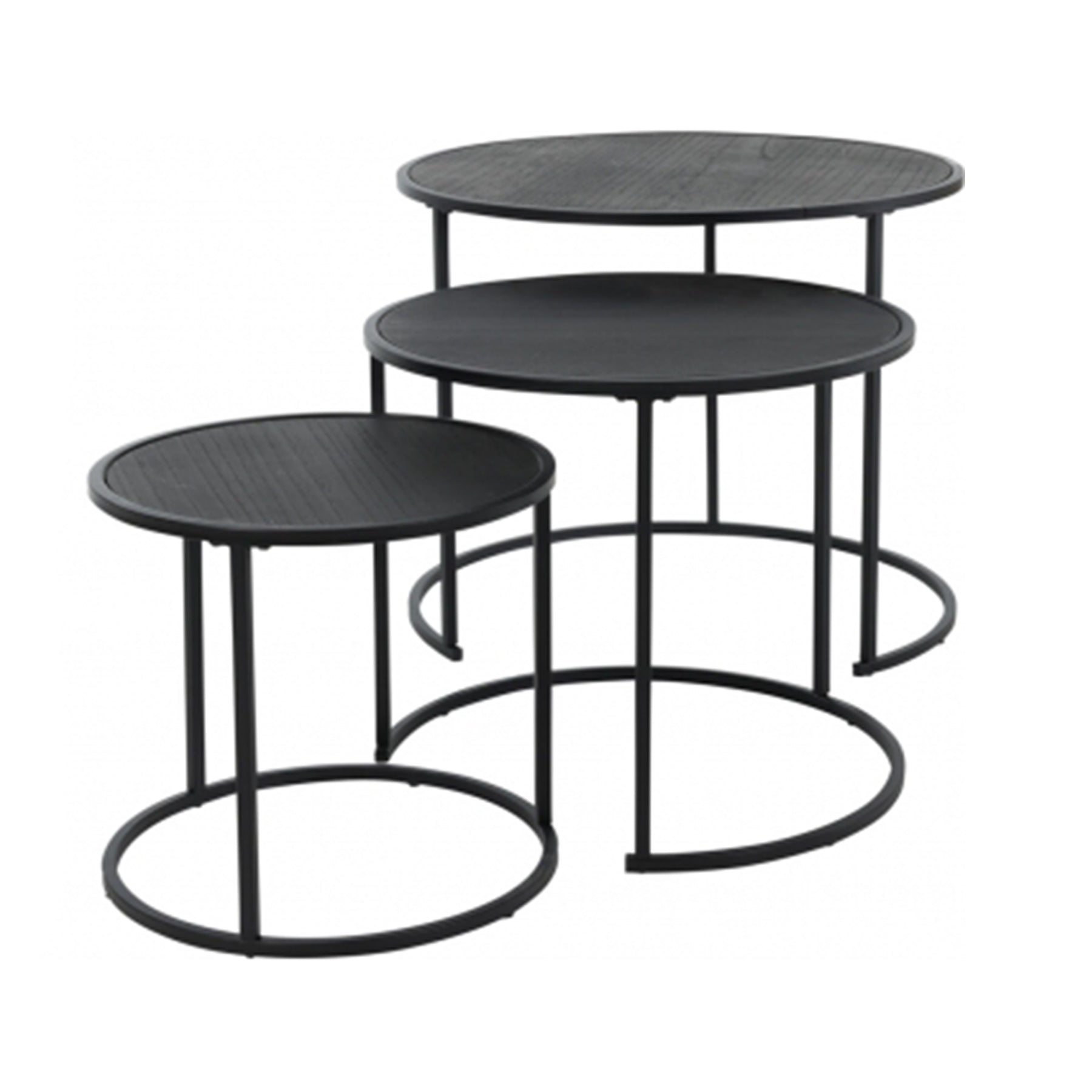 Side table metal 3 pieces