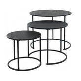 Side table metal 3 pieces