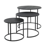 Side table metal 3 pieces