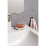 حامل صابونة ناعم - أبيض