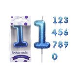 Birthday Number Candles-Blue