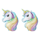 2 Piece Balloon Foil Unicorn - Multicolor