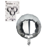 10Pc Balloon Foil Round 46Cm - Silver