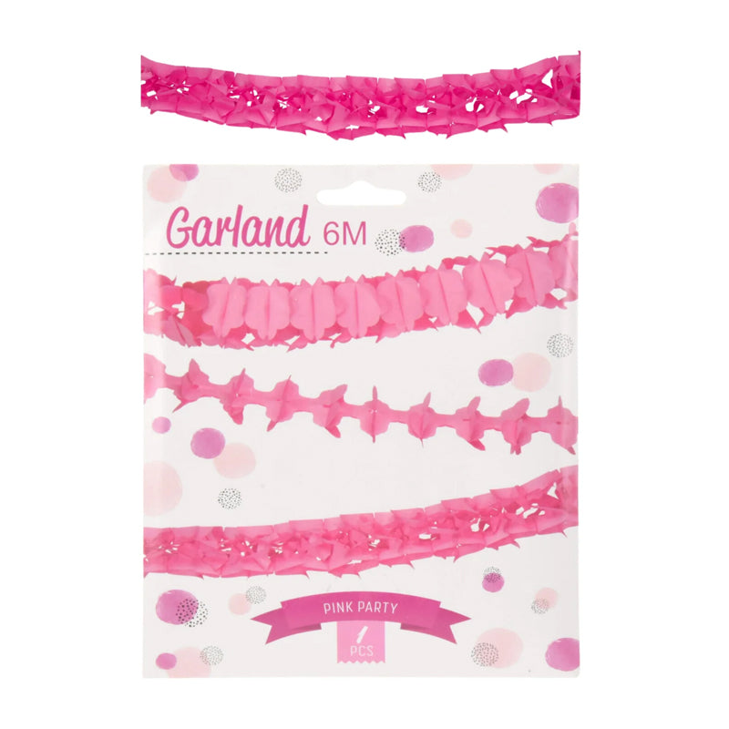 Paper Garland – 6 Meters - Pink