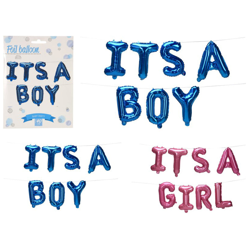 Balloon Foil It'S A Boy- Girl - Multicolour