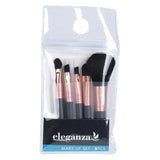 Eleganza 5Pc Make Up Mini Brushes-Black