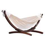 Double Cotton Hammock with Solid Pine Stand