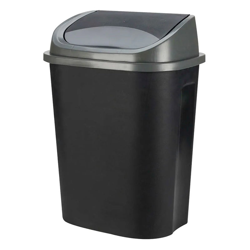 Dustbin Pp 25Ltr -Black & Grey
