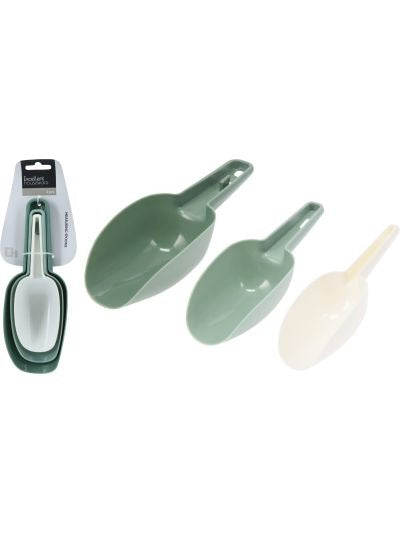 3Pcs Measuring Spoon Set Pp -Green White