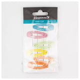 Eleganza Metal Hair Clip Set, 6 Pieces, 35 Mm - Multicolor