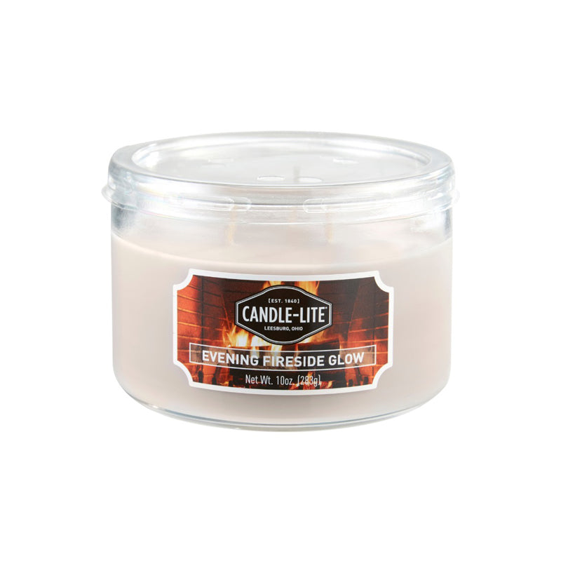 Candle Lite Candle Edes 10Oz Even Fires Glow - White