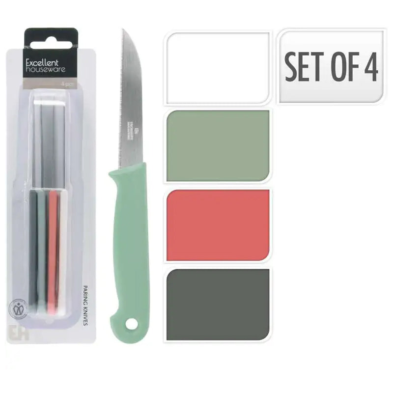 Excellent Houseware 4Pc Peeling Knife Set