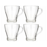 4Pc Coffee Tea Glass 300Ml-Clear