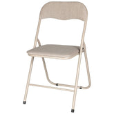 Kopman Folding Chair 3Asstd Color Fabri-Beige