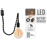 Lamp On Marcame Rope 112Cm - Black