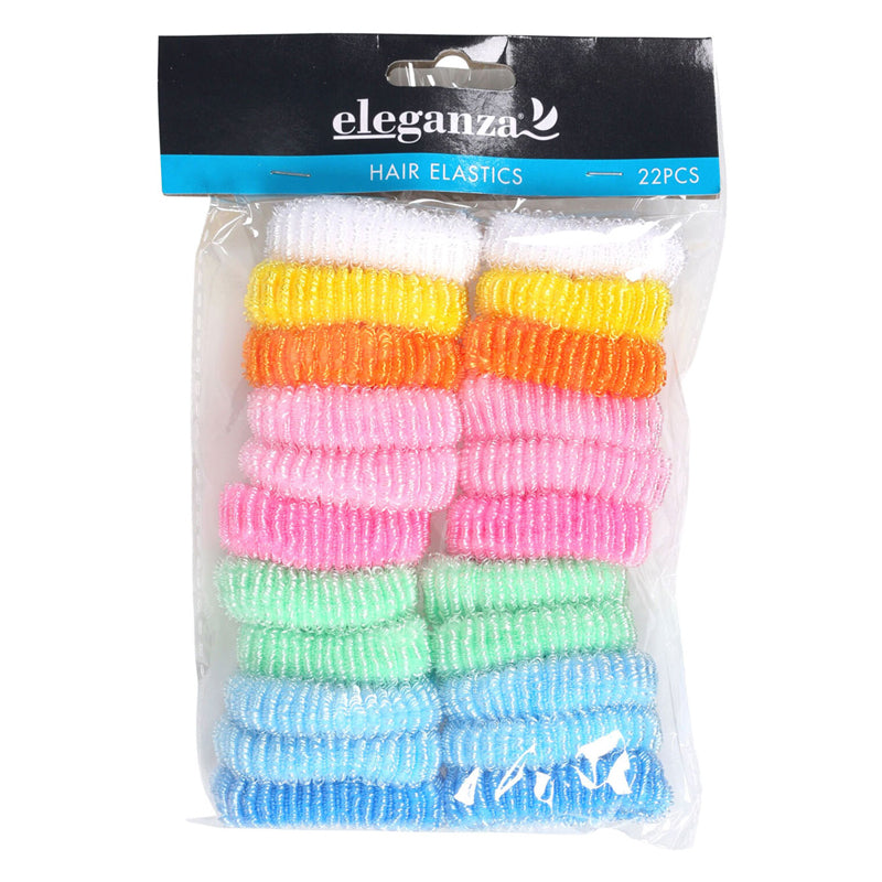 Eleganza 22Pcs Hair Bands-Multicolor