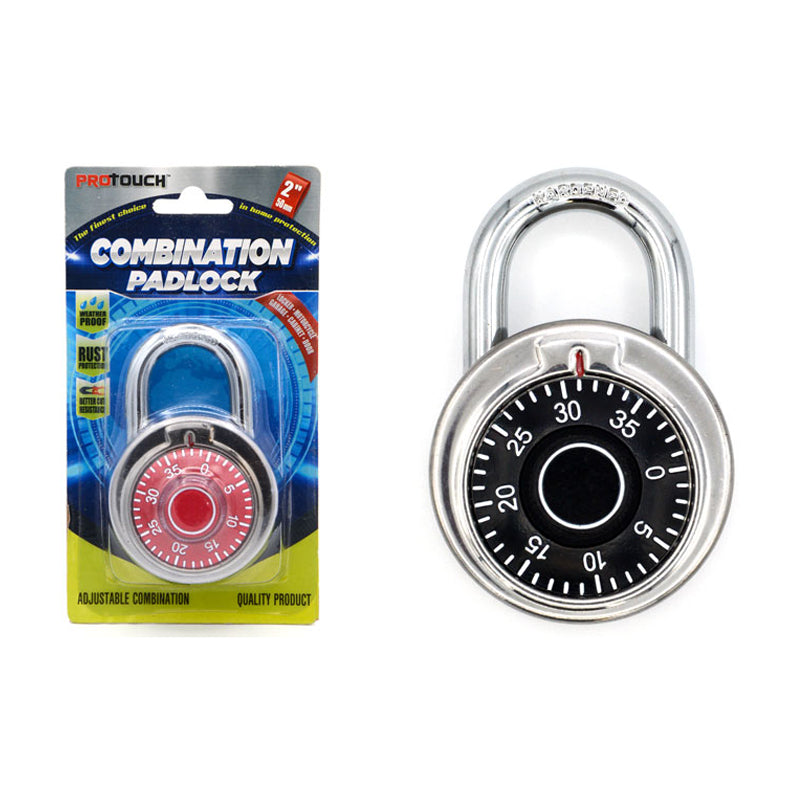 Protouch Combination Padlock-Silver