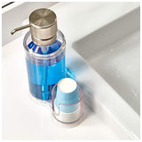Interdesign Clarity Mouthwash Dispenser Caddy -Clear