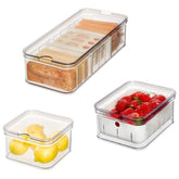 Interdesign 3Pc Linus Kitchen Bin Set- Clear