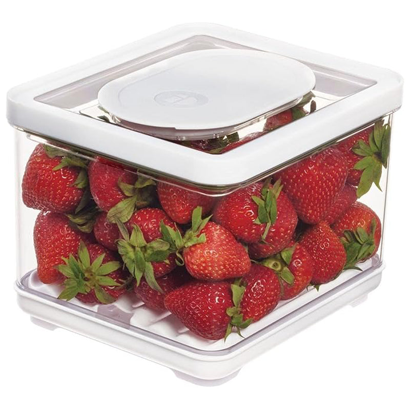 Idesign Fresh Small Bin - Clear/White