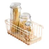 Interdesign Wire & Paulownia Wood Open Front Bin- Brown