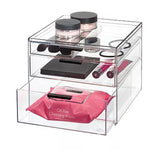 Idesign Onyx 3 Drawer Cosmetic Organizer - Clear