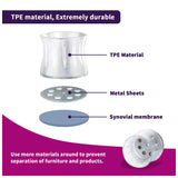 Magic Sliders 8Pc Magic Fit 0.55" - 0.70" Rnd Felt -Clear
