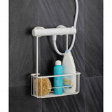 حامل دش من الألومنيوم - أبيض